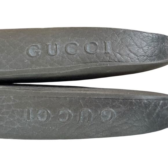 GUCCI GG Slides Bloom Supreme Logo Floral Print Coated Canvas Slip Ons Sandals 8 - Picture 5 of 13